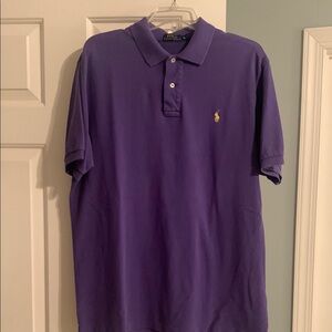 Polo by Ralph Lauren Men's Purple Polo knit Shirt.   Size XL.